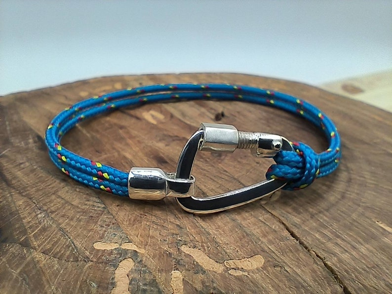 Climbing carabiner bracelet image 1