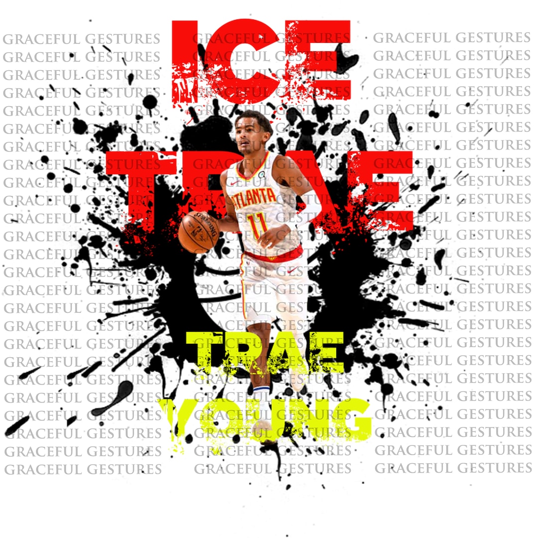 Trey Young Trae Young Ice Trey Sublimation Png Digital 