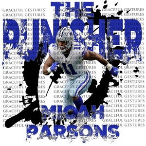 micah parsons, dpoy, tx, diy sublimation, png, digital, sports, football players
