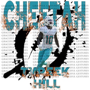 tyreek hill, dtg, sublimation, dtf transfers, png, digital, Sport, Fußballspieler