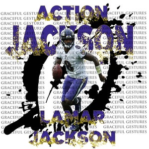 lamar jackson, sublimação, png, digital, esportes, jogadores de futebol