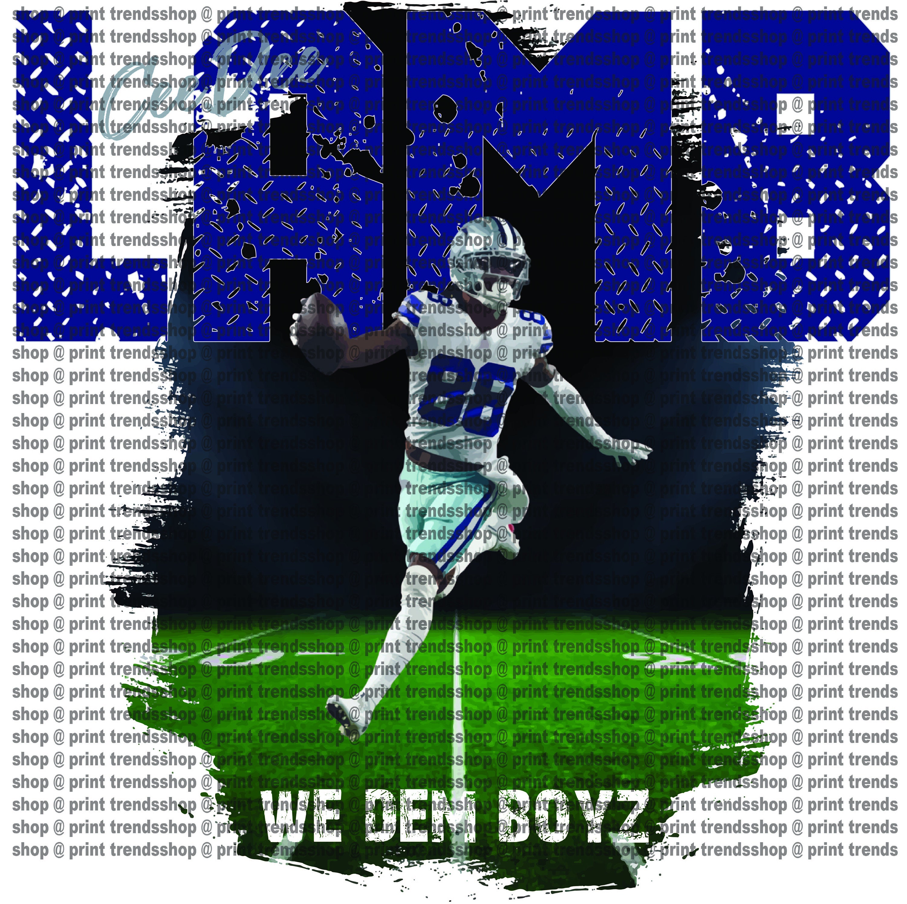 Ceedee Lamb Png, Digital File, Sports, Football Player