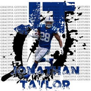 Jonathan Taylor, Salem, Jersey, Track Star, sublimatie, PNG, digitaal, sport, voetballers
