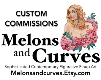 Custom Commission Orders, 11x15”, PINUP, female, watercolor on paper, adult, mature, art, non-nude, nude, SFW, NSFW
