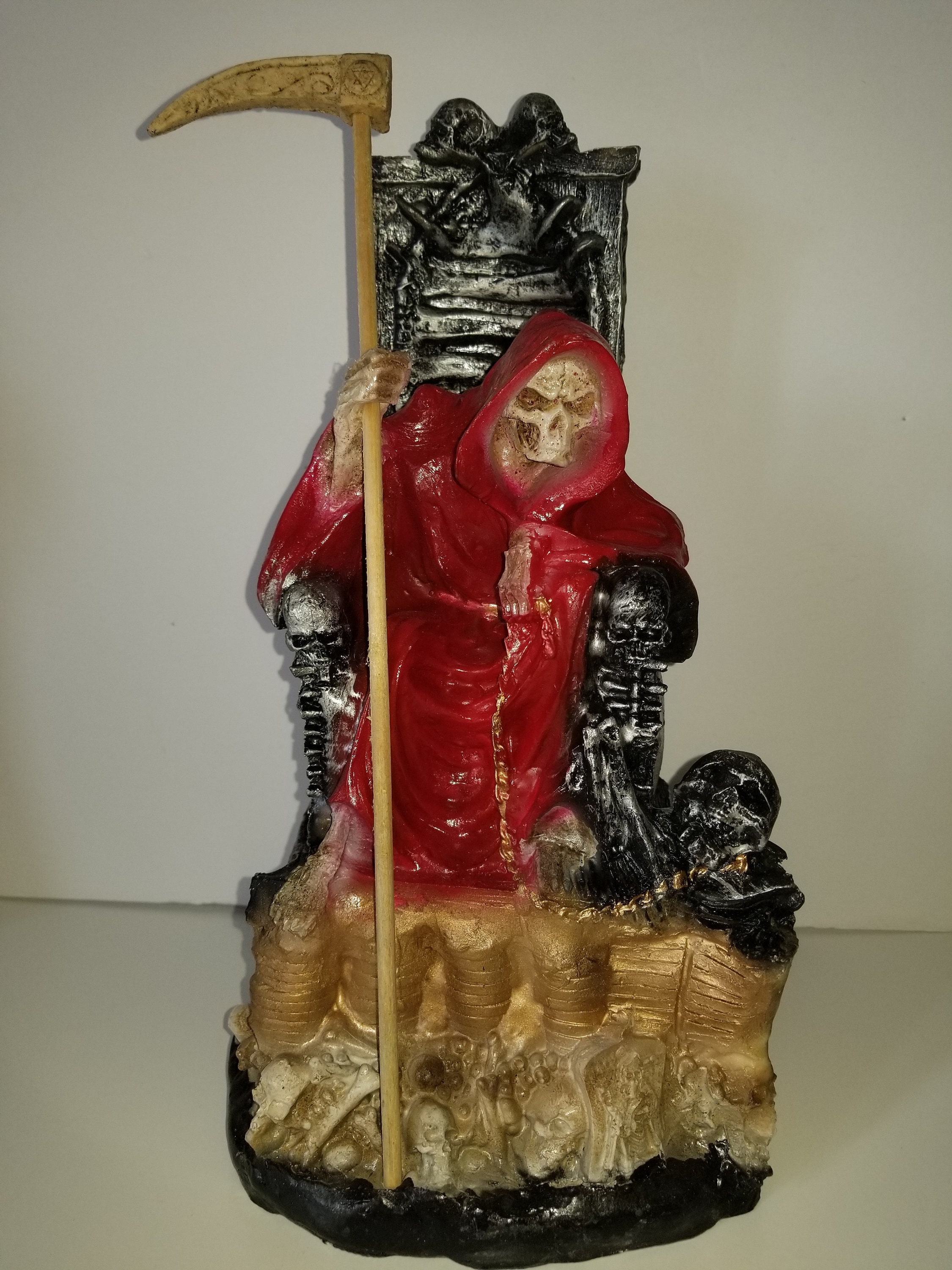 Holy Blessed Death 13 Holy Death Statue / Curated / For Etsy