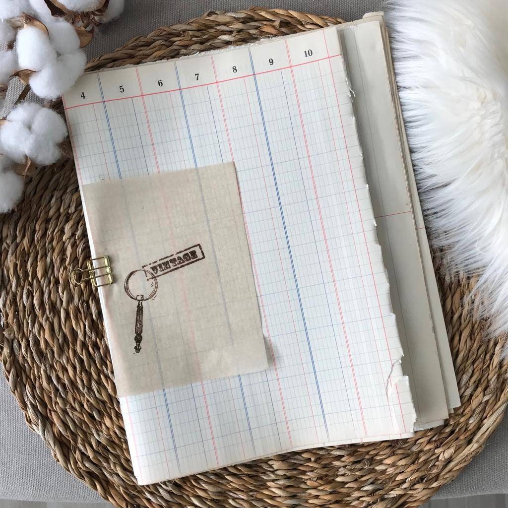 Rare Vintage ledger sheets from 1910 undescribed 10 pieces Etsy