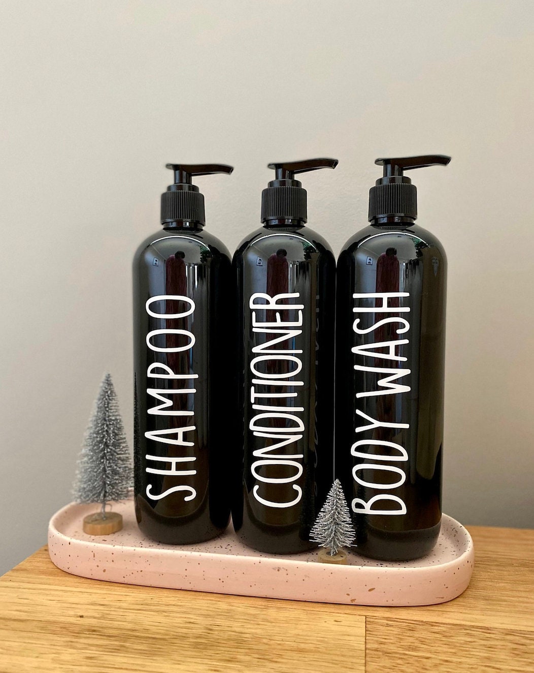 Bathroom Pump Bottles Reusable Bottles Labelled Decor Etsy Australia