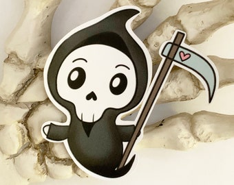 Cute Grim Reaper Sticker