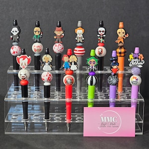 Halloween Custom beaded horror character pens, horror, scary, cute and spooky, witches, nightmare, gifts, party favors