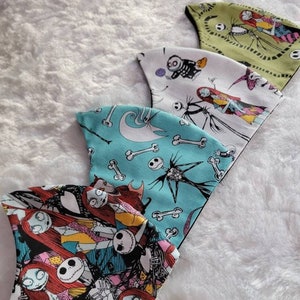 Horror Christmas Facemask, 100% Cotton, Washable, Adjustable Straps, Double Layered, Holiday Mask