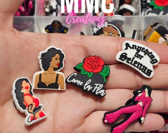 Tex Mex, La Reina, Como La, shoe charms, shoe accessories, party favors, gifts for her, gifts