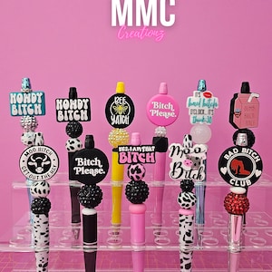 ADULT HUMOR custom bitch pens, bad words, funny gift,