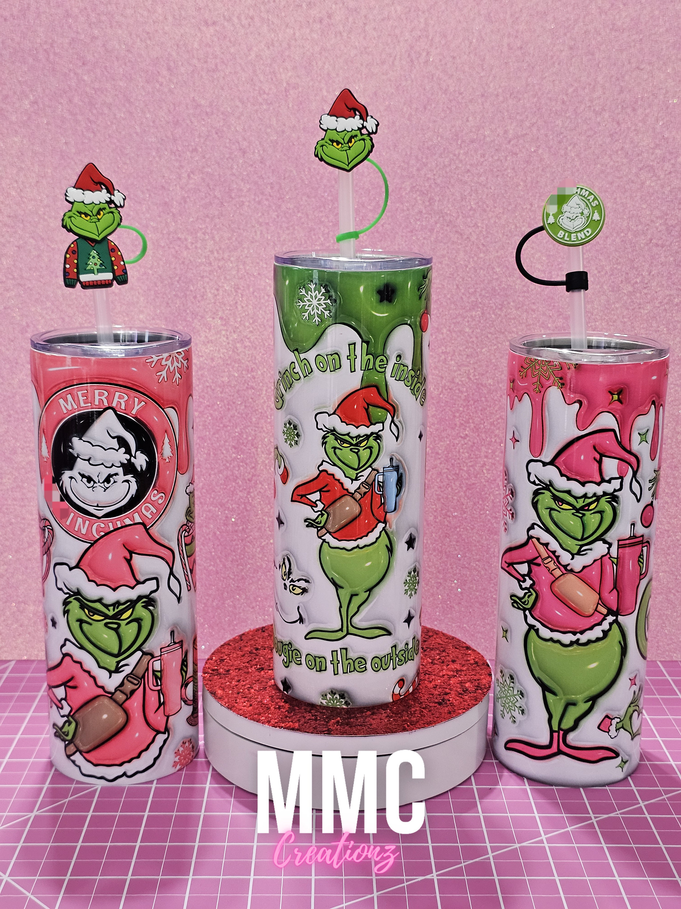 Grinch Straw Covers! #grinchface