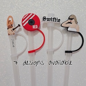 Taylor straw toppers, new size 10mm, 8mm, tumbler accessories, swiftie, party favors, topper set, gifts for her