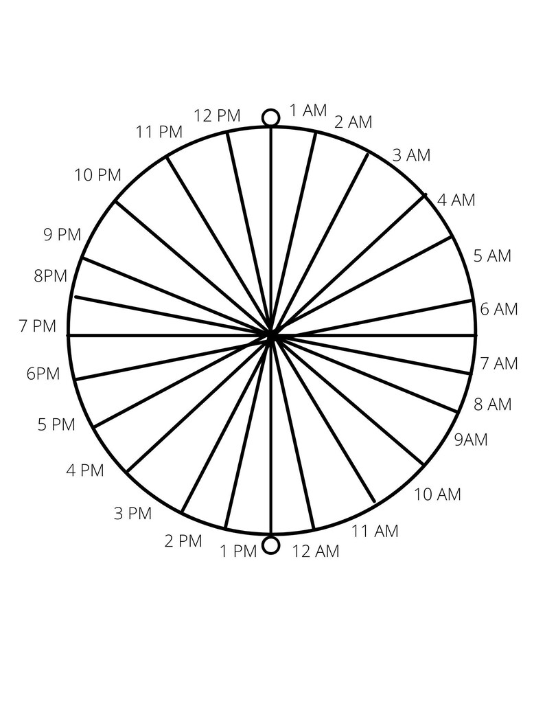 24 Hours in a Day Worksheets, Habit Tracking 3 Pdfs Etsy