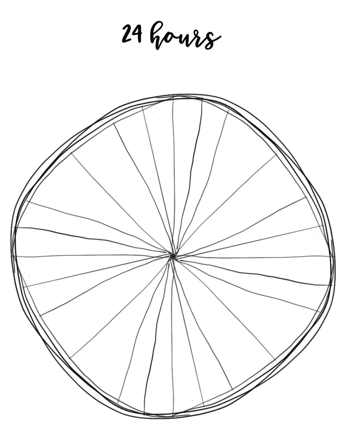 24 Hours in a Day Worksheets, Habit Tracking 3 Pdfs Etsy