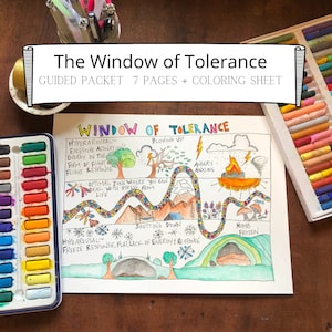 Guide to Window of Tolerance Self Regulation Skills Manage Big Emotions EMDR therapy EMDR tools