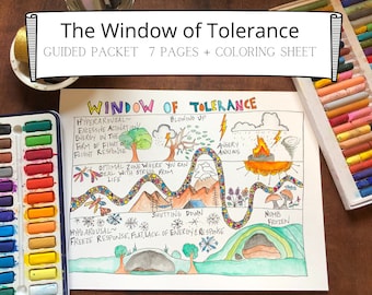 Guide to Window of Tolerance Self Regulation Skills Manage Big Emotions EMDR therapy EMDR tools