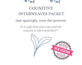 EMDR worksheets Cognitive Interweaves Packet Tool Helpful list of terms and statements For trauma therapists and psychologists EMDR