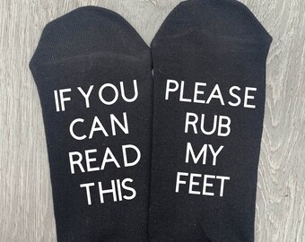 4-7 BRAND NEW SIZE Coffee Socks /"IF YOU CAN READ THIS BRING ME COFFEE/"