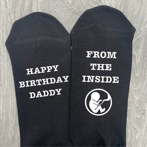 New Daddy / Daddy to be Gift from Bump. Happy Day / Happy Fathers Day Daddy From the Inside. Gift from unborn baby, New baby gift,