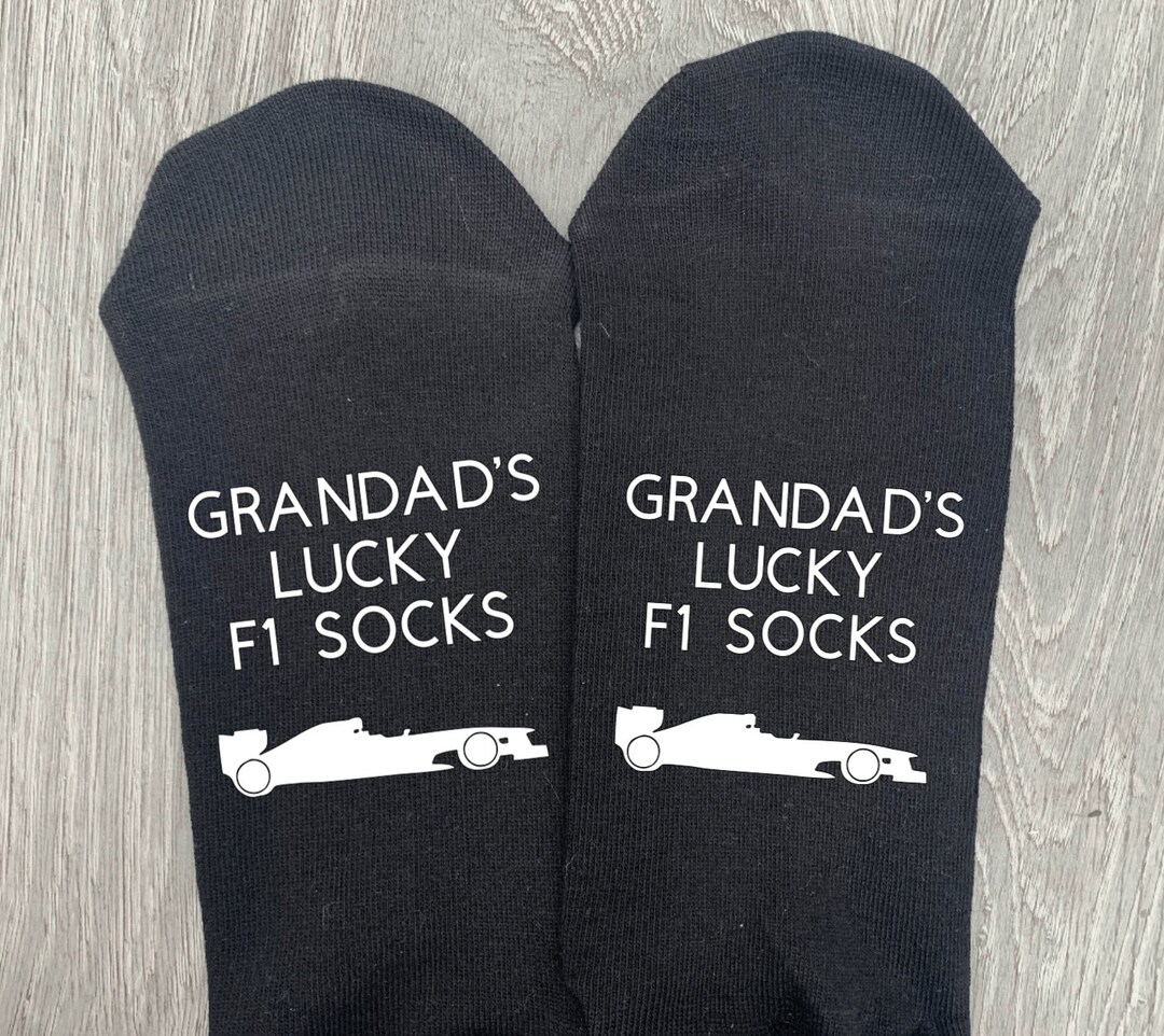 Personalised F1 Socks. any Name Luck F1 Socks Racing Car/ Etsy