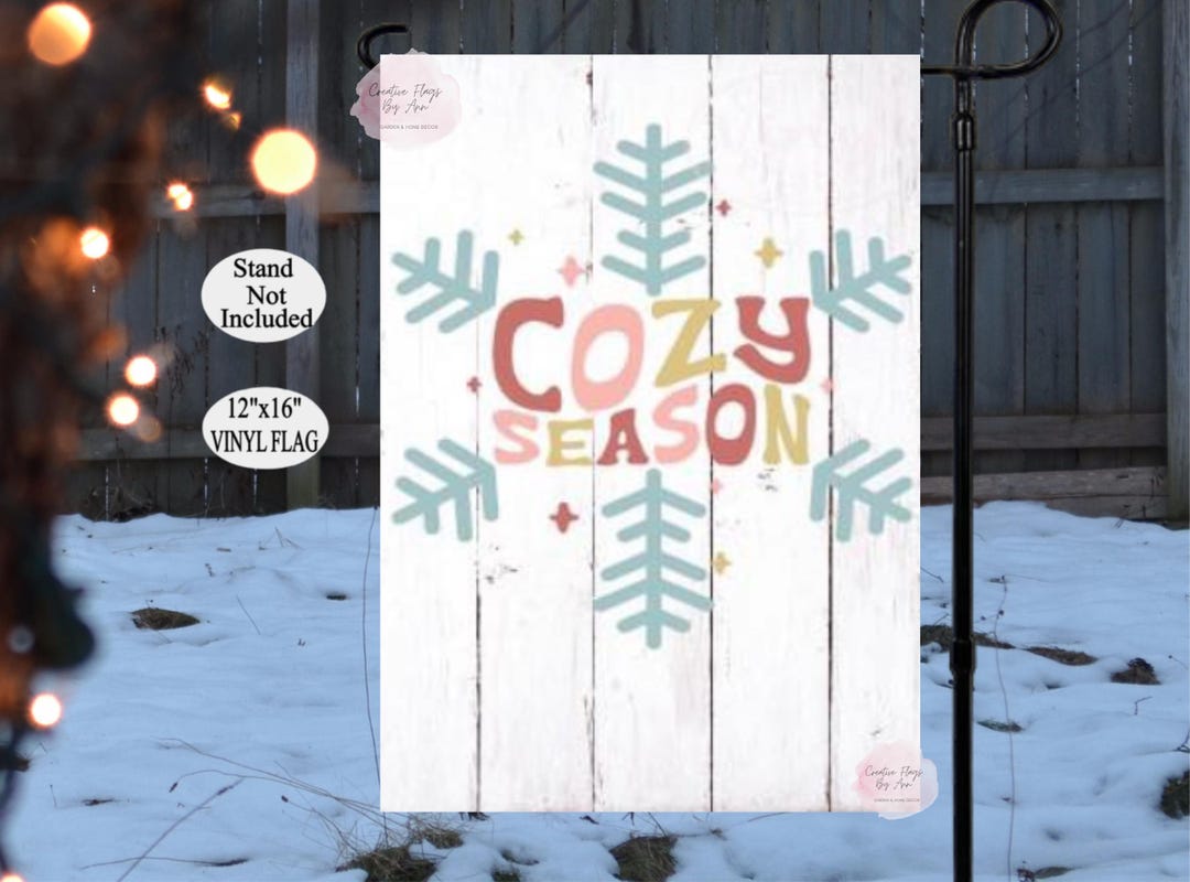 Snowflake Garden Flag, Winter Flag, Winter Wonderland Garden Flag ...