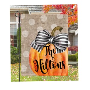 Welcome Fall Flag, Thanksgiving Garden Flag, Pumpkin Flag, Fall Garden ...