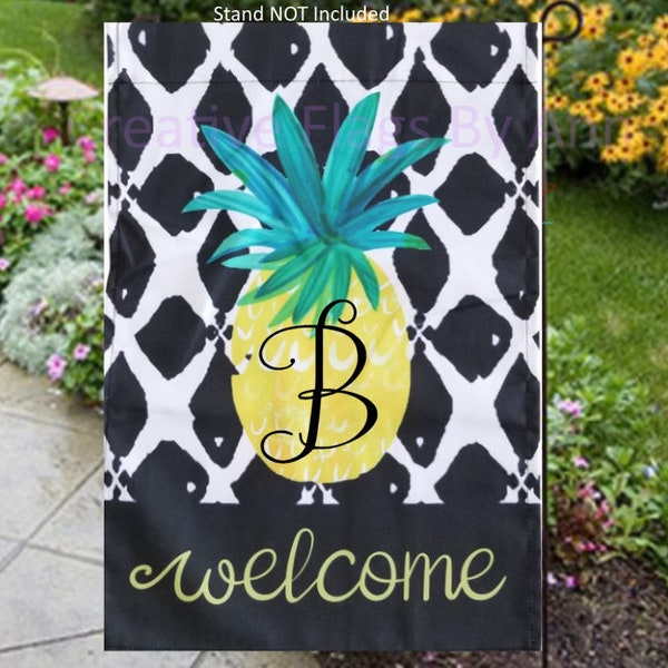 Pineapple Garden Flag Etsy