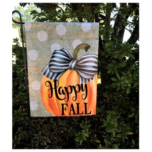 Welcome Fall Flag, Thanksgiving Garden Flag, Pumpkin Flag, Fall Garden ...