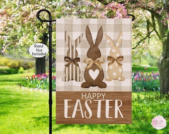 Easter Bunnies Garden Flag , Spring Welcome Flag, Easter Bunny Flag, Welcome Yard Flag, Easter Flag, Spring Garden Flag, Happy Easter