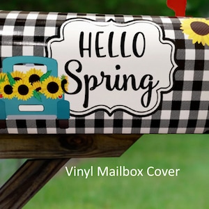 Spring Mailbox Cover, Vinyl Mailbox Covers, Magnetic Mailbox Cover, Spring Yard, Mailboxes