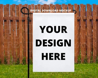 Garden Flag Mock Up, Sublimation Garden Flag Mock Up, Summer  White Flag Mock Up, 2 Files, Fall Garden Flag Template Flag Digital Download