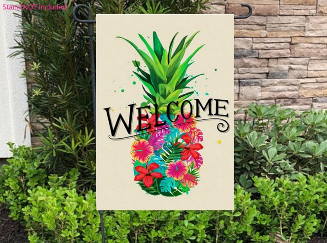 Pineapple Garden Flag Flag Fall Yard Flag Pineapple Etsy