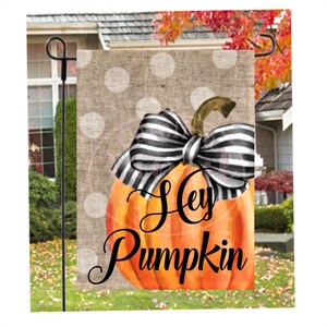 Welcome Fall Flag, Thanksgiving Garden Flag, Pumpkin Flag, Fall Garden ...
