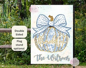 Fall Garden Flag, Outdoor Fall Decor, Welcome Flag, Yard Flag, Pumpkin Flag, Hello Fall Flag, Modern Home decor