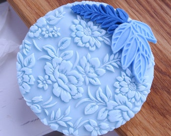 Pattern embosser fondant stamp, acrylic embosser for cookies, cupcakes, and decorating debosser
