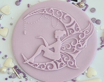 Princess acrylic debosser fondant stamp, for cookies, cupcakes and cake decorating