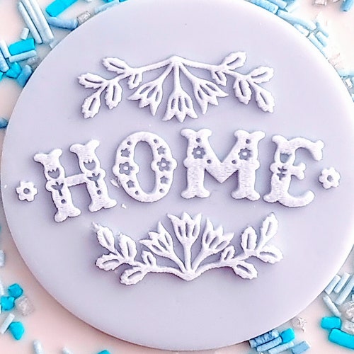 New Home Embosser Fondant Stamp Acrylic Embosser for Cookies Etsy
