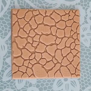 Giraffe pattern embosser fondant stamp, acrylic embosser for cookies, cupcakes, and cake decorating debosser