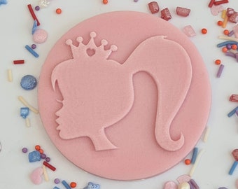 Princess acrylic debosser fondant stamp, for cookies, cupcakes and cake decorating