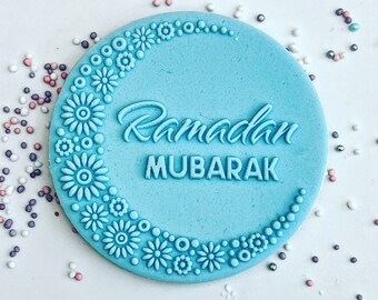 Ramadan embosser acrylic fondant stamp, debosser for cookies, cupcakes, and cake decorating