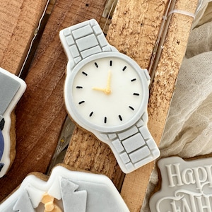 Uhr Fondant Stempel mit passendem Ausstecher, für Kekse, Cupcakes