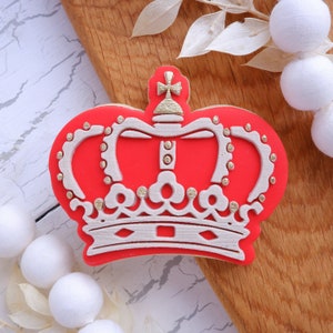 Coronation embosser fondant stamp, acrylic Debosser for cookies, cupcakes