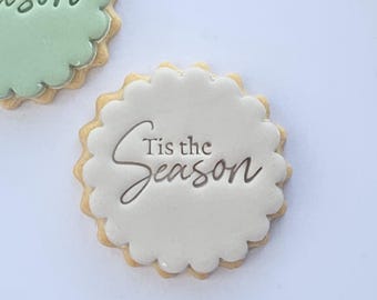 Tis the season Cookie Stamp Set: M&S Size, Fondant Biscuit Stamp