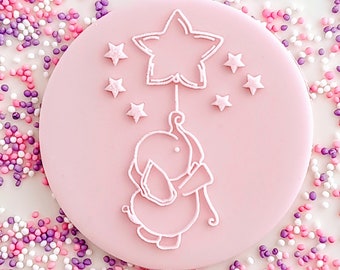 Baby embosser acrylic fondant stamp, embosser for cookies, cupcakes, and cake decorating debosser