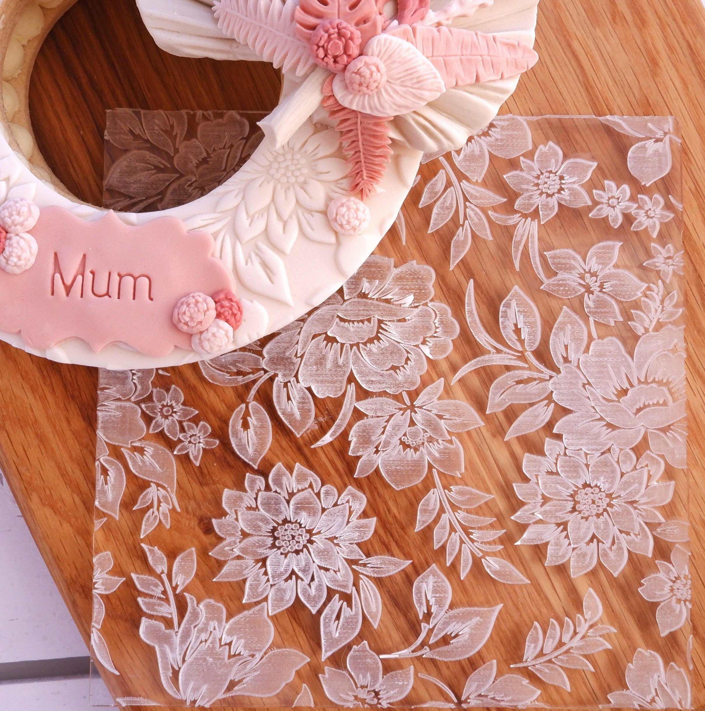 Pattern Embosser Fondant Stamp Acrylic Embosser for Cookies Etsy