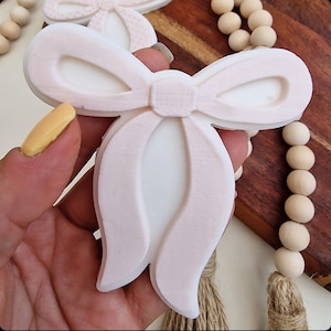 Ribbon Bow Fondant Cookie Stamp & Cutter Set: 3D Printed PLA Embosser