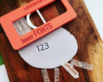 Numbers acrylic impression embosser fondant stamp