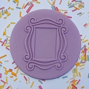 Frame  embosser fondant stamp, acrylic Debosser for cookies, cupcakes, and cake decorating debosser